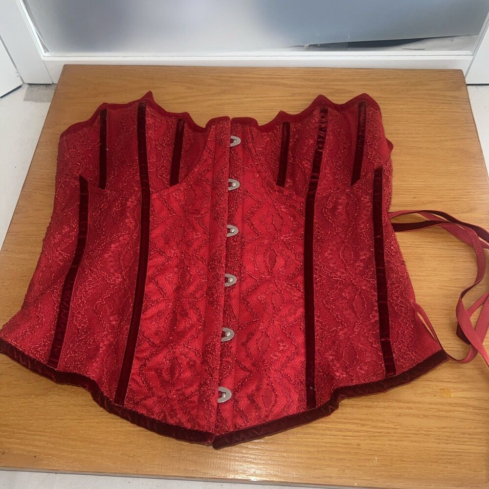 Spirit M Red Devil Corset Top Reversible
